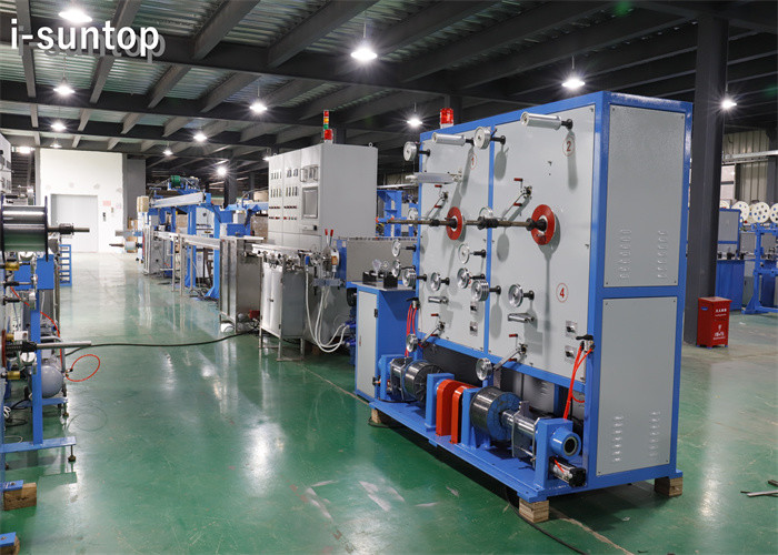 Indoor And Outdoor 50KW FTTH Flat Fiber Optic Cable Machine