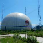 Ground Mounted Double Membrane Biogas Storage Tanks Gas Holders Shockproof