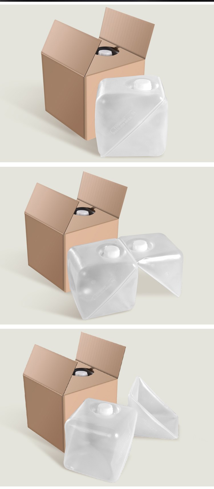 Alcohol Sanitizer Storage UMETASS Empty LDPE Collapsible Bucket Bag For Garden Kitchen