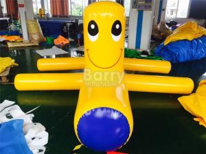 China Airtight Samll Yellow Inflatable Water Floats / Blow Up Water Toys wholesale