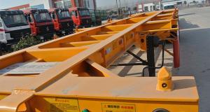 China 40ft Container Skeleton Semi Trailer Flatbed Tractor Trailer 40000kg Loading Capacity wholesale