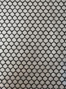China Fish Scales Pattern Black Soft Tulle Mesh Fabric wholesale