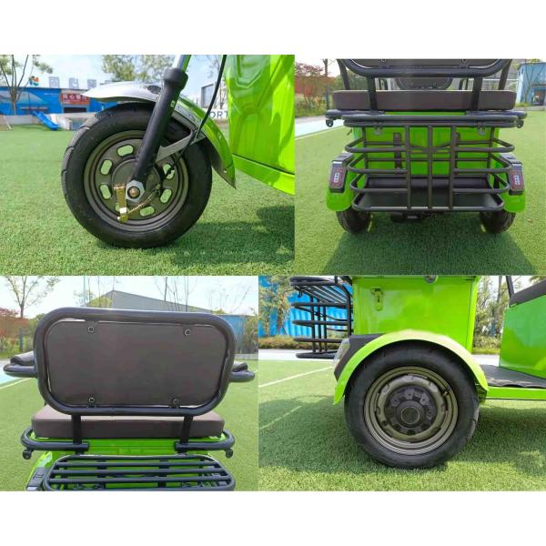 Double Row Small Household Elderly Pick Up Leisure Electric Tricycle