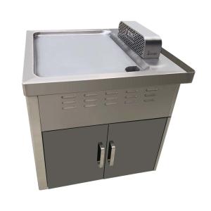 China TO36 Electromagnetic Stainless Steel Mobile Teppanyaki Grill Table-Single Furnace wholesale