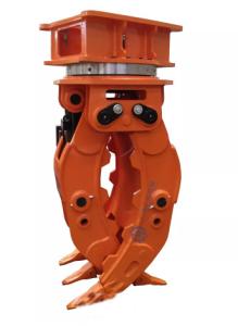 China Hydraulic Rotating Grapple Wooden 16-28 Tons Excavator Attachments Log Grapple wholesale
