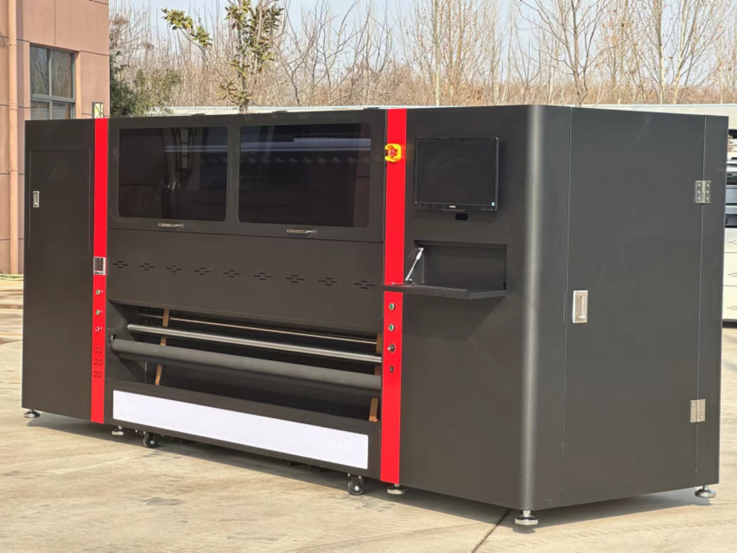 3L Ink Volume 4/8 Color Sublimation Flag Printer With 380V Color Fixing Box And I3200-A1 Head