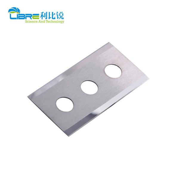 43x22x0.2mm Carbide Slotted Razor Blades Film Slitting Blade three Hole Double