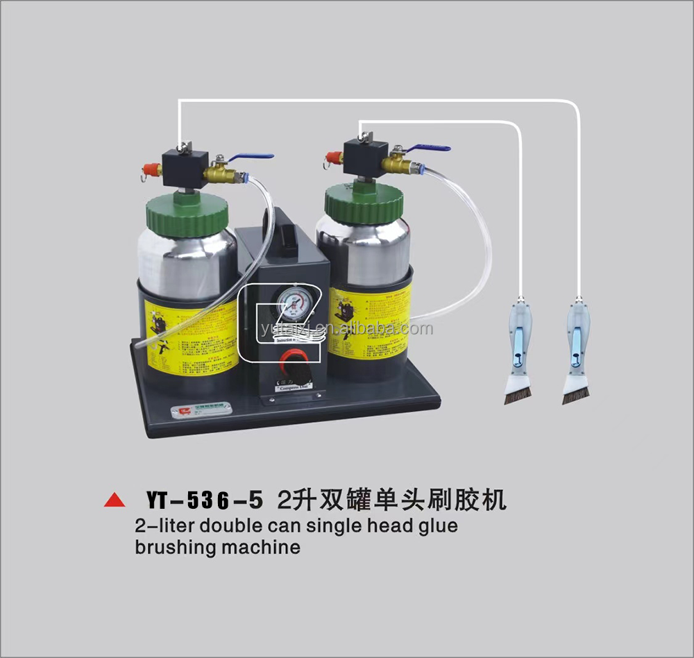 Semi Automatic Pneumatic Gluing Machine For Shoes Leather Paper Goods