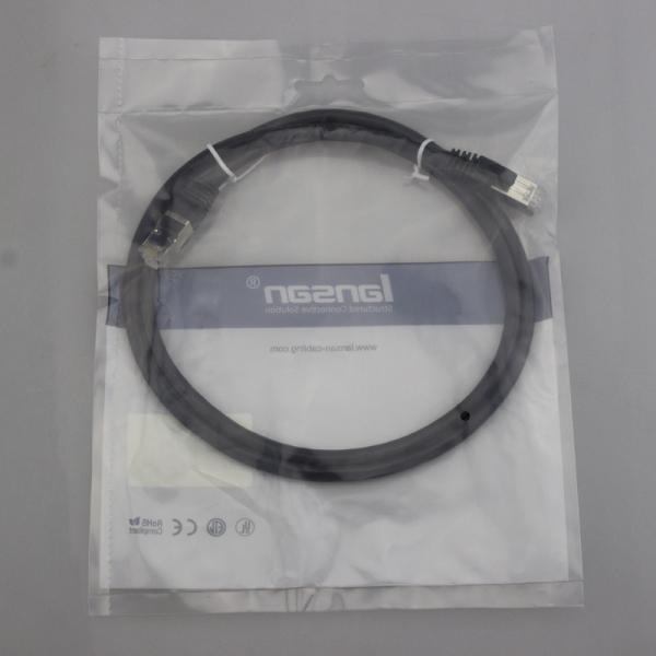 Bare Copper Category Cat6 Patch Cable , Round PVC STP Ethernet Cable 2m 3m 5m