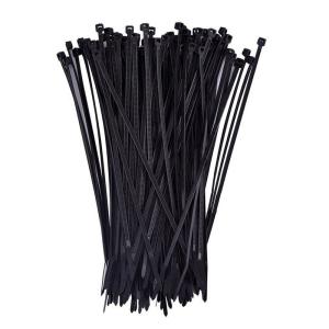 China UV Black Self Locking Cable Tie Electrical Nylon 66 10 Inch Zip Ties wholesale