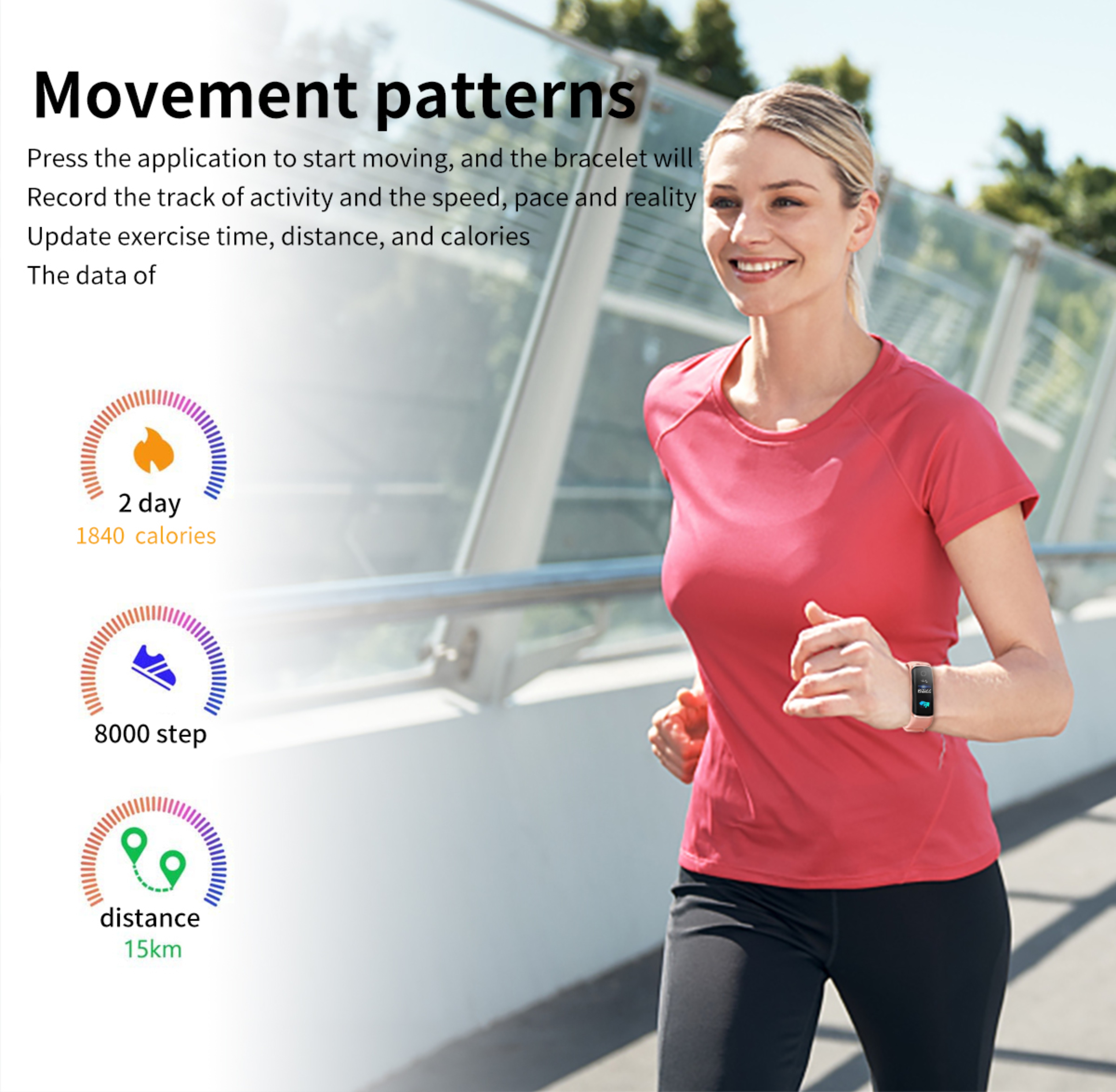 IT114 Heart Rate Smartwatch 0.96 Inch 80*160 Step Counter Smartwatch Health Exercise Broadcast Sleep
