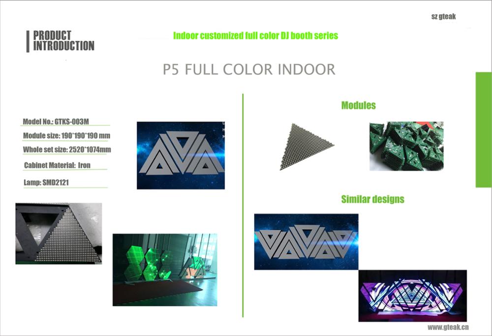 Mooncell led display control card led dj booth table