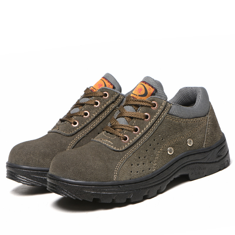 Gaomi Shengjie Men's Low top Work Shoes Anti Puncture Industrial Construction Anti Slip Safety Shoes