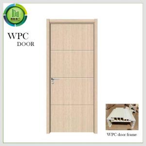 China Termite Proof WPC Wood Door PVC skin Finished Fire Retardant Bedroom use wholesale