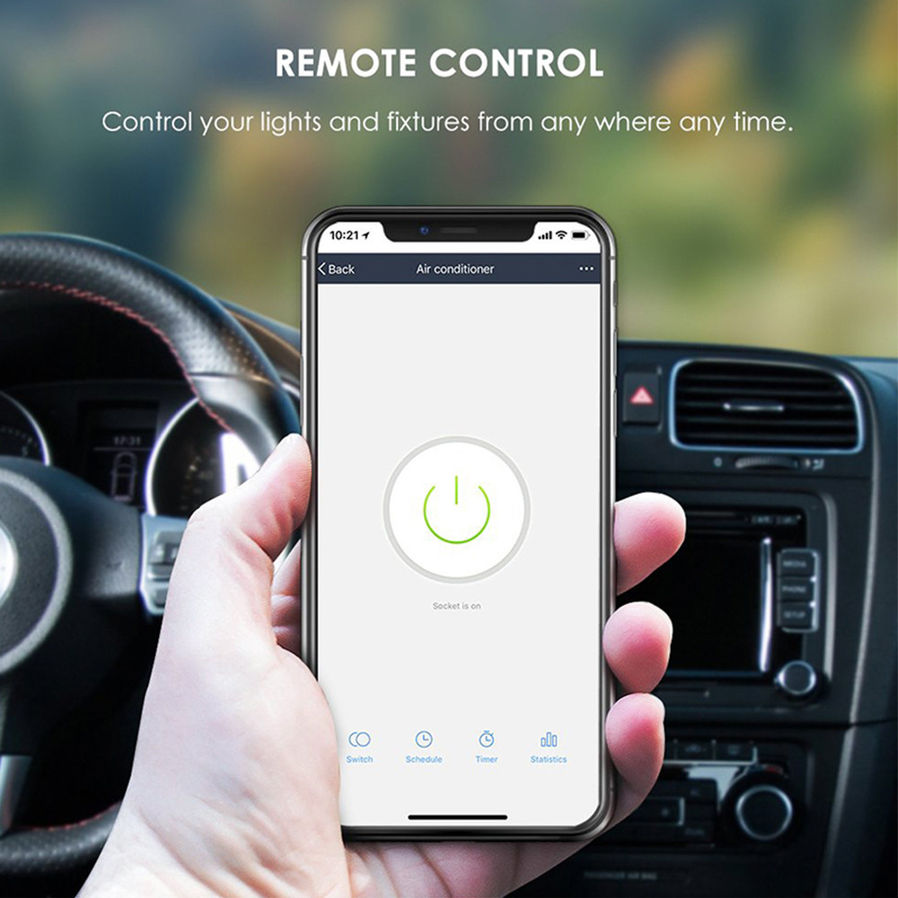 Wireless WiFi Smart Socket Alexa Google Home Energy Monitoring Smart Plug EU Tuya APP Smart Home