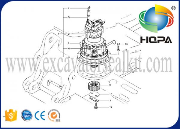 EC290BLC Swing Motor HZZC-M2X170CHB VOE14524190 Hydraulic Repair Kits