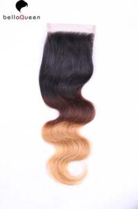 China Unprocessed Brazilian Human Hair Two Tone 8-20 inch 20-40g 1B/27 wholesale