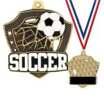 Customized Embossed Stock Soccer Awards Medals for Large Purchases