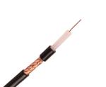 Solid PE RG59 CCTV Coaxial Cable 0.64mm Bare Copper 95% CCA Braid PVC Jacket