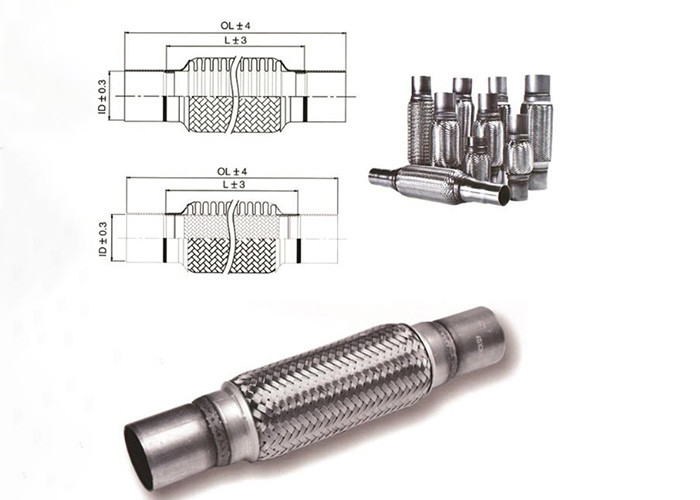 Id 45mm 304 Grade Ss Flexible Bellows For Front Exhaust System