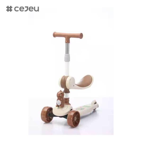CJ-YCJ-LKB-801 4-in-1 Kids' Tricycles Pedal Vehicles for 1-4 Push Slide Ride on Toy Balance Bike Baby Walker Stroller