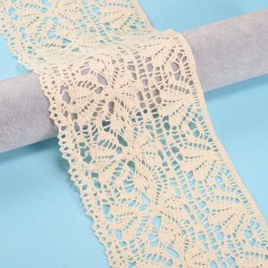 China Crochet Ribbon Cotton Lace Trim Width 12cm Water Soluble wholesale