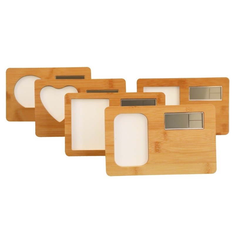 DIY Blank Sublimation Wooden Digital Clock Photo Frame For Sublimation Printing