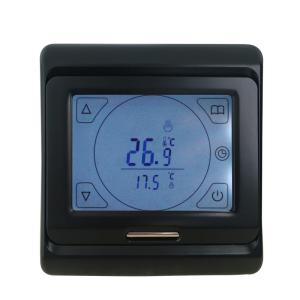 China Black Color Heated Floor Thermostat Anti Flammable PC Housing Material wholesale
