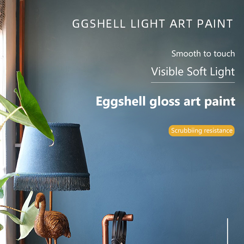 20KG/BUCKET DIY Eggshell Venetian Plaster Paint for Anti-stain Interior Wall Painting