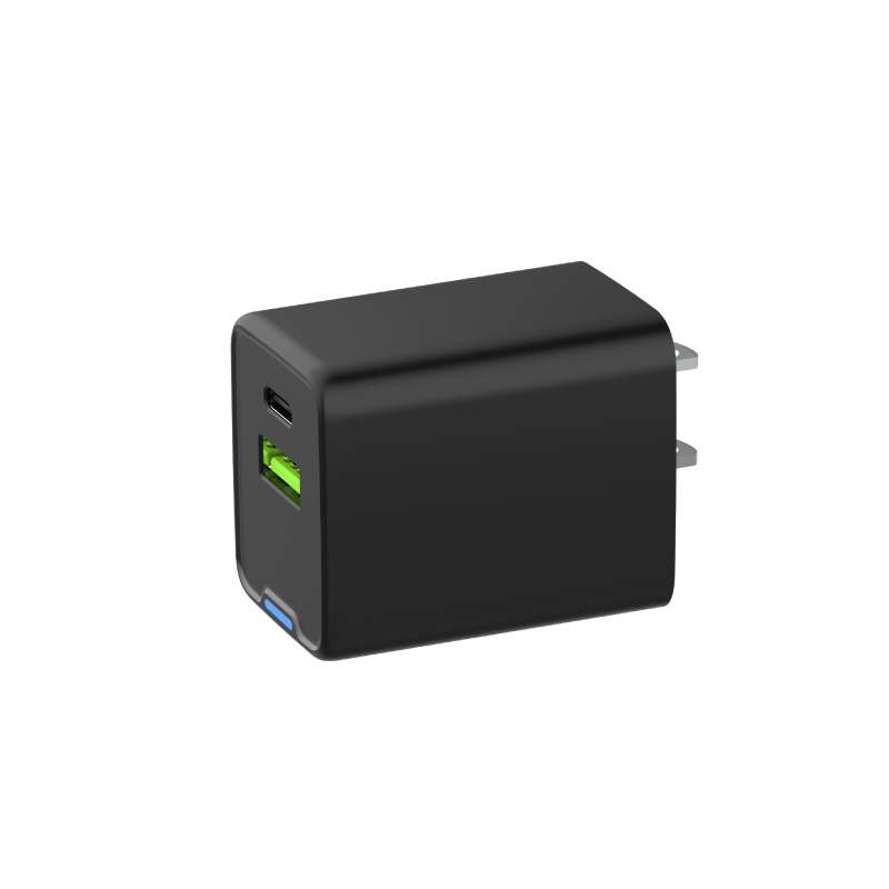 2-Port 45W Super Fast Charger Type C USB A Charging Block Power Adapter