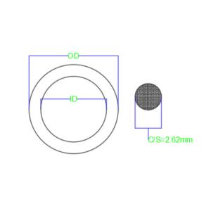 China Wire Diameter 2.62mm O Ring Seals AS568 Standard Black 70 Shore A 90 Shore A wholesale