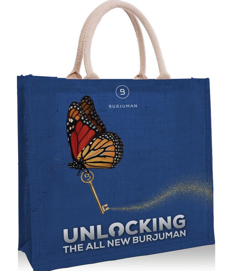 Heavy Waterproof Reusable Inner Lamination Jute Tote Bags
