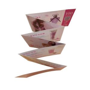 China Folded Printing Advertising Agency Business Cards Makeup Products Instructions wholesale