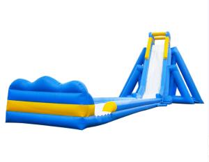 China Aldult Outdoor Rental Inflatable Large Water Slides With Pool wholesale