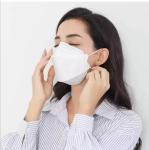 White GB2626-2006 4 Layer FFP2 KN95 Dustproof Mask