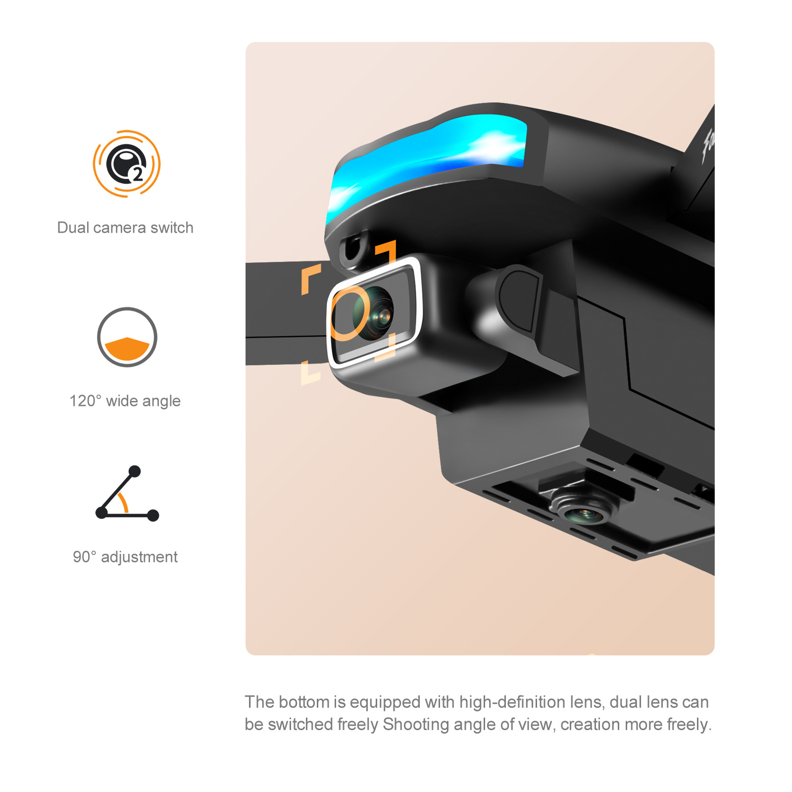 GPS Drone S85 HD4K Dual-camera Anti-collision Obstacle Avoidance 4-axis Folding Remote Control Aircraft