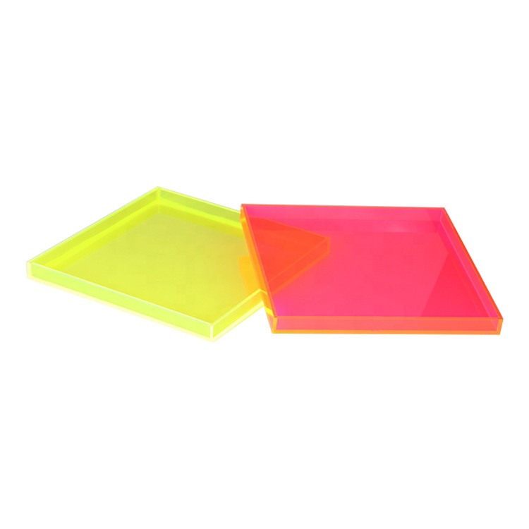 Plexiglass Acrylic Tray Display Clear Case Dessert Cake Box Custom Eco - Friendly