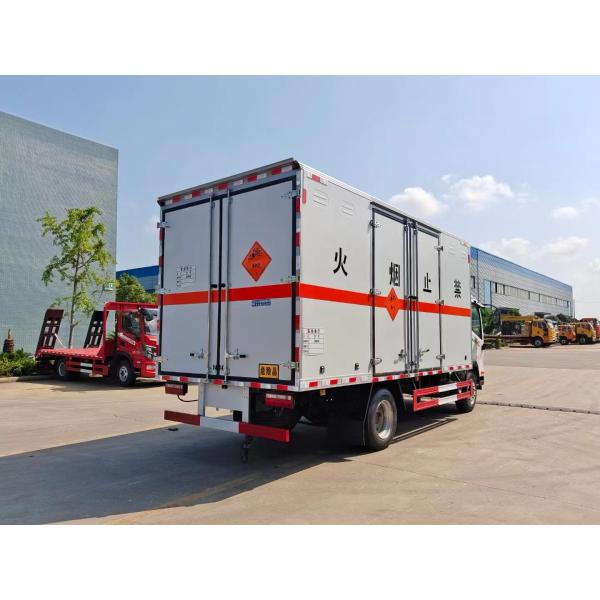 China National Heavy Duty Truck Group's New or Used 4 * 2 Rectangular Flammable Liquid Explosion-proof Vehicles for Sale
