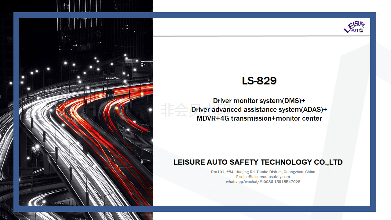 Safe Anti Sleep System With DSM ADAS MDVR 4G Transmission Monitor Center