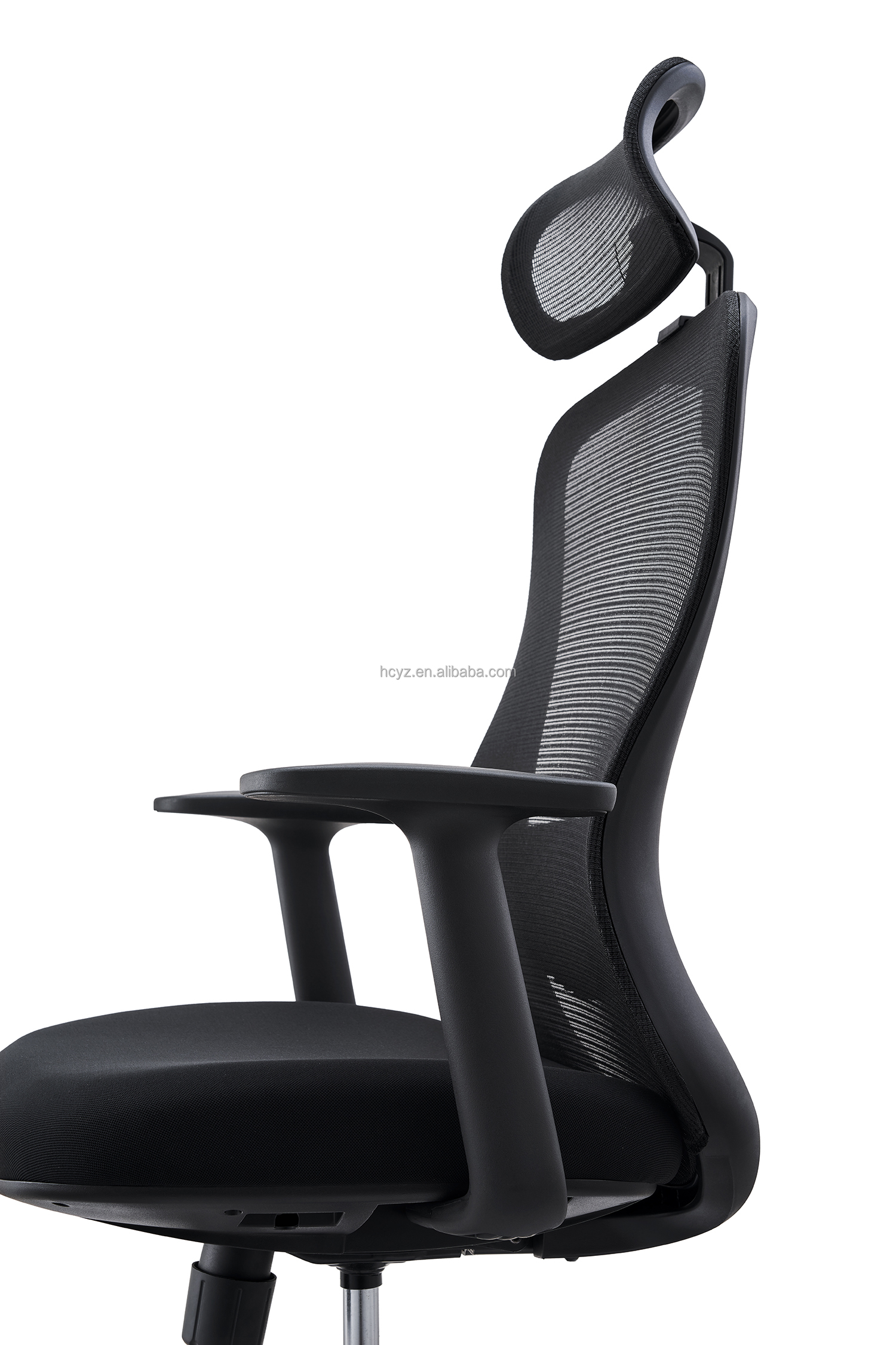 Commercial Furniture 3D Adjustable Executive Ergonomic Chair with Stainless Steel Frame