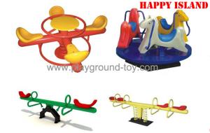 China Kids Plastic Seesaw , Outdoor Seesaw Merry Go Round For Amusement Park wholesale