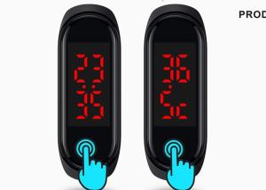 China Electronic Thermometer Wristband , Time Display Temperature Control Wristband wholesale