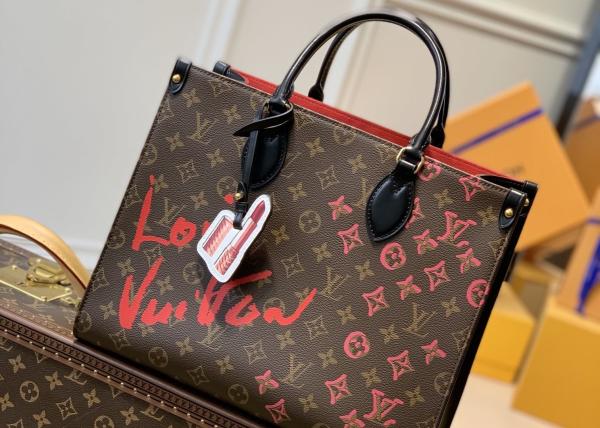 Graffiti Art Series Monogram printing leather Women fashion handbag toron handle