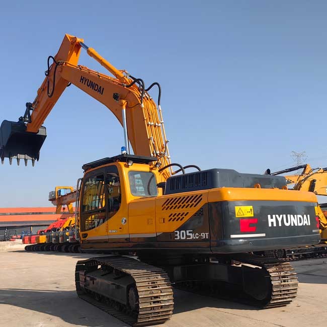 Used Large Excavator Hyundai R305LC-9T Crawler Excavator 1.38m3 Bucket Capacity