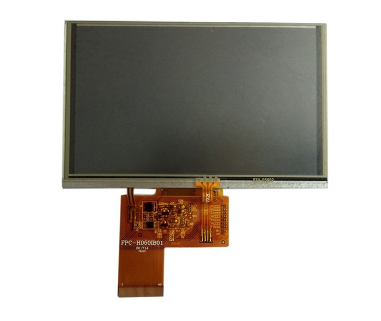 5.0 IPS TFT LCD Module, TFT 5-inch with Resistive Touch Panel 800X480 Resolutioin