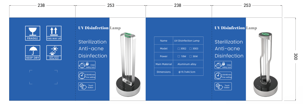 36W UV Disinfection lamp