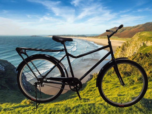 Speed Lightweight Carbon Fibre Road Bike With Single Speed Gears