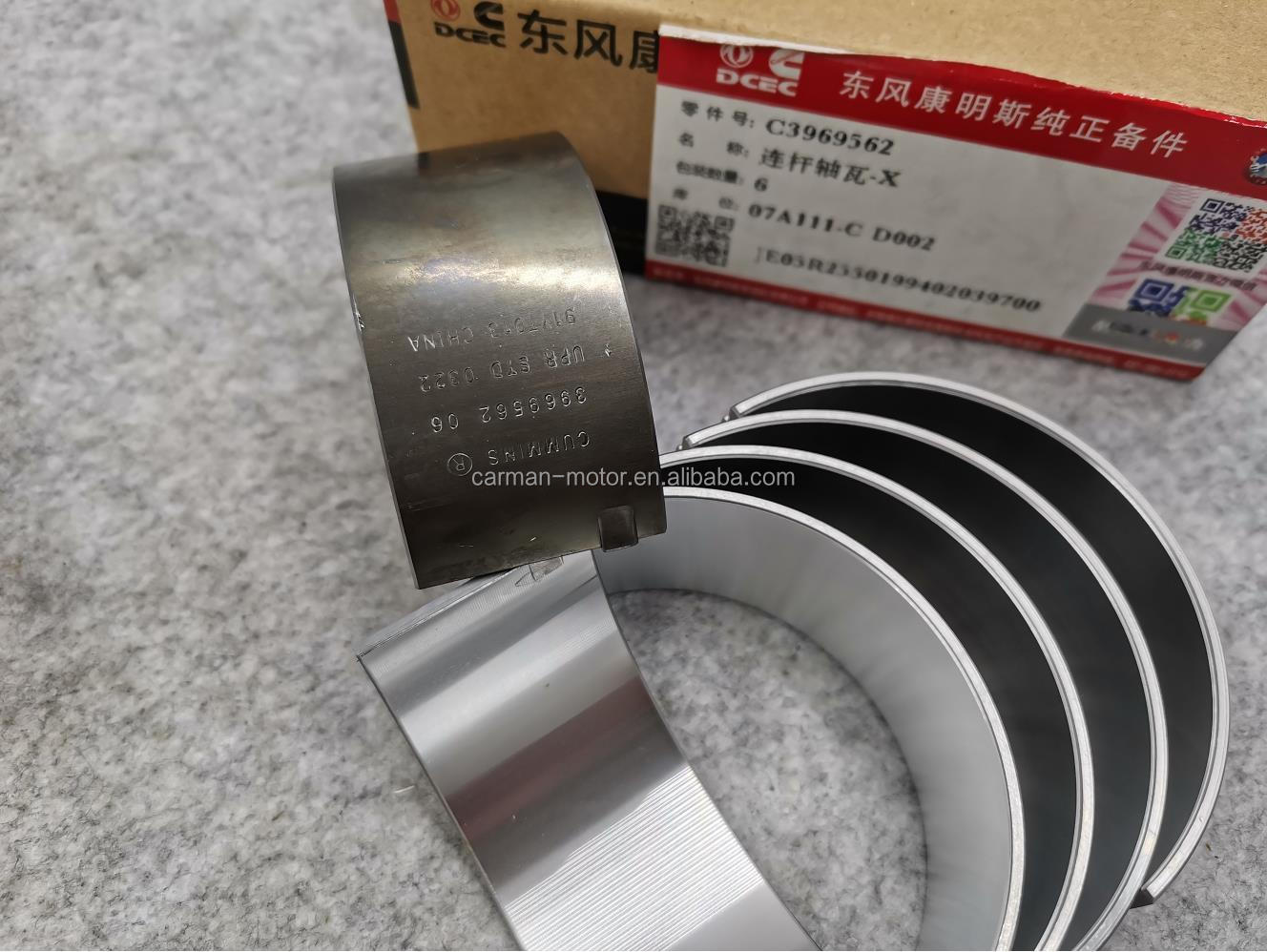NT855 Connecting Rod Bearing for DCEC DONGFENG CUMMINS ISDE QSB 6BT5.9 FOTON SHACMAN Truck Engine Replacement Components
