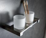 OEM ODM Bathroom Tumbler Holders Wall Mounted Double Toothbrush Holder