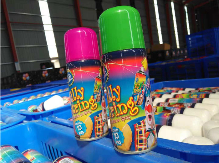 Colorful Foam Snow Aluminium Spray Can Bottles 250ml Dia 45mm For Festival Decoration
